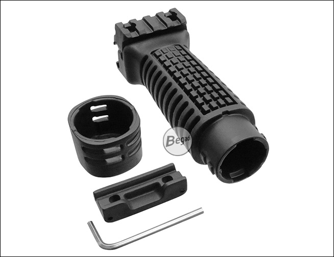 DLG Rubberized Fore Grip / Frontgriff für 21mm Rails  - BEGADI