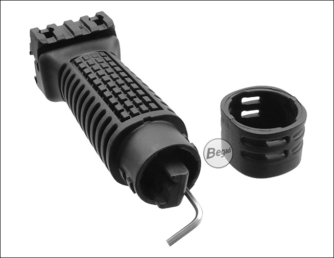 DLG Rubberized Fore Grip / Frontgriff für 21mm Rails  - BEGADI