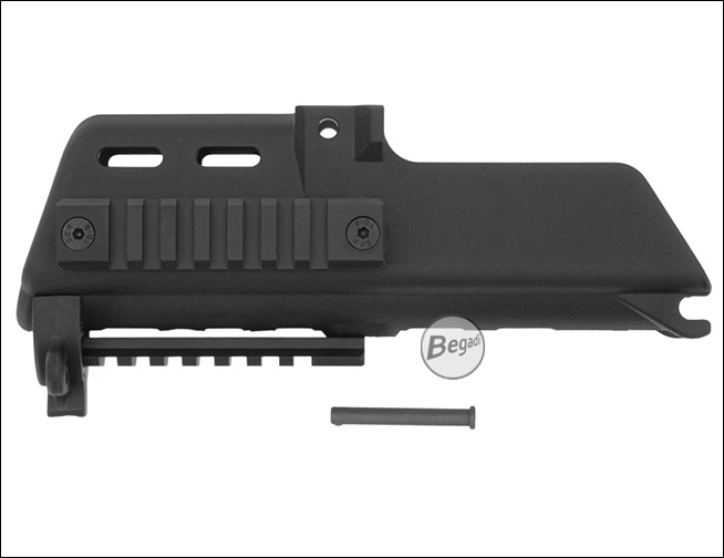 S&T ST316 MOD36 G60 C Nylon Handguard - Seitenansicht mit Rail-Schiene