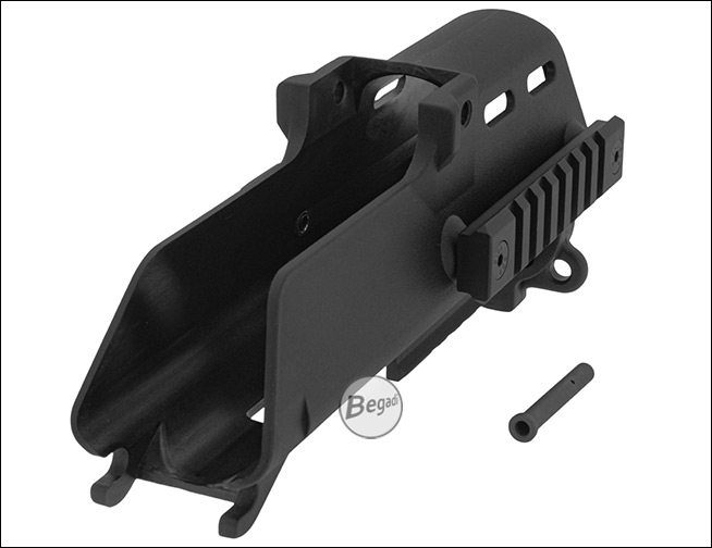 Detailansicht der vorderen Rail-Schiene am Handguard