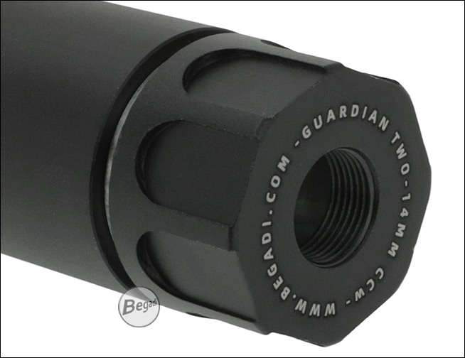 Begadi "Guardian Two" Aluminium Silencer mit 14mm CCW Gewinde - Produktansicht 5