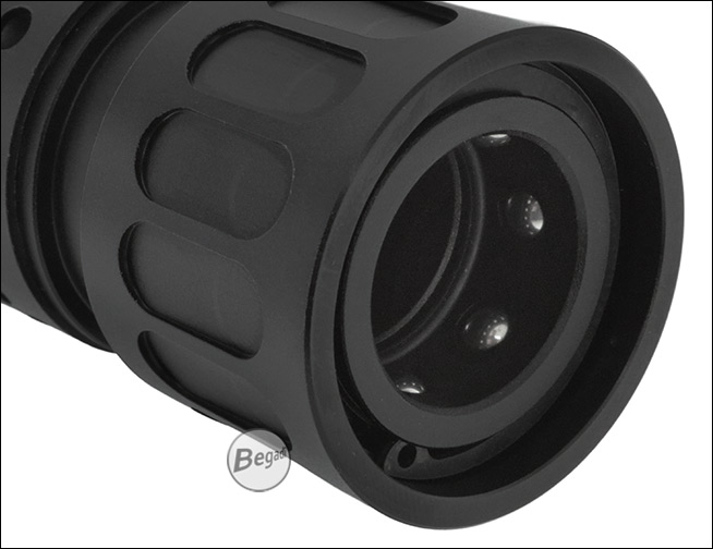 Begadi "Codetalker" Aluminium QD Silencer mit Flashhider und 14mm CCW Gewinde - Produktansicht 10