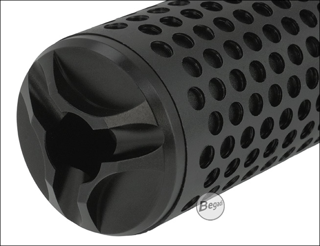 Begadi "Codetalker" Aluminium QD Silencer mit Flashhider und 14mm CCW Gewinde - Produktansicht 7