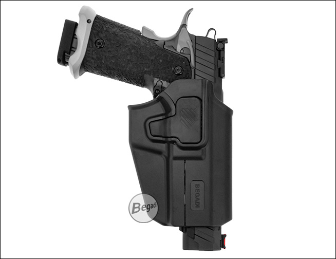 Begadi Universal Holster rechts – Anwendungsbeispiel 1
