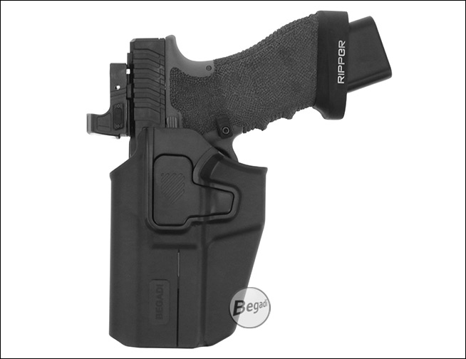 Begadi Universal Holster links – Anwendungsbeispiel 4