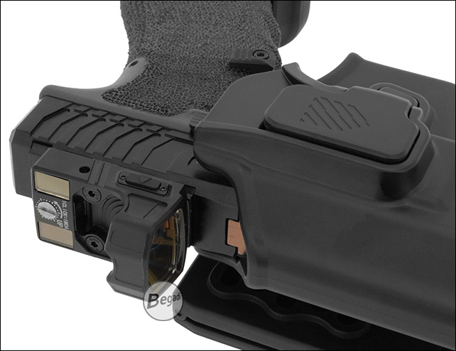 Begadi Universal Holster links – Anwendungsbeispiel 5