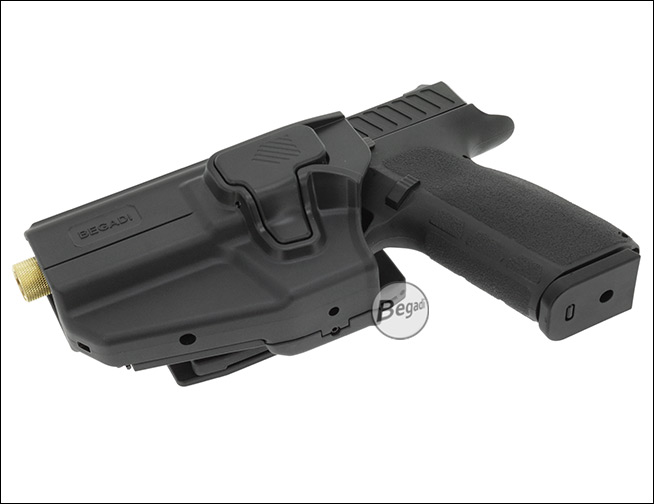 Begadi Universal Holster links – Anwendungsbeispiel 10