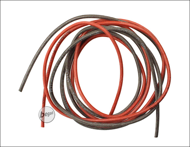 BEGADI - BEGADI 16AWG 1,5QMM Kabel Set, V.2, mit 2.35mm Aussendurchmesser  (2x 1 Meter)