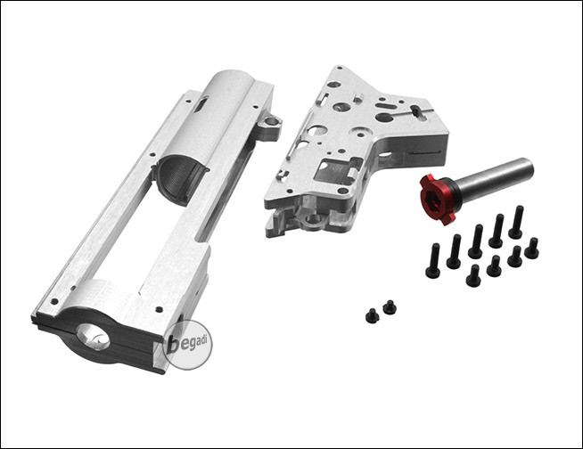 Retro Arms V2 8mm CNC Airsoft Softair Tuning Split Gearbox Set mit HopUp Unit 