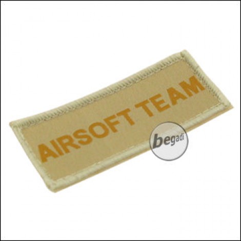 Aufnäher "Airsoft Team", neue Version - TAN