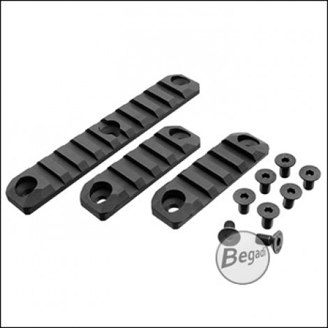 E&C SMR16 14,5" Rail Set aus Aluminium inkl. Schrauben (schwarz)