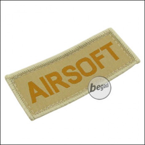 Aufnäher "Airsoft", neue Version - TAN