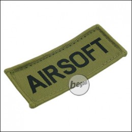 Aufnäher "Airsoft", neue Version - olive