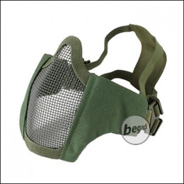 Begadi "FLEX" Gesichtsschutz Maske mit 2-Punkt Kopfband - olive