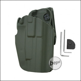 Begadi Basic Universal Hartschalen- Holster, voll verstellbar, für kleinere Pistolen -olive-