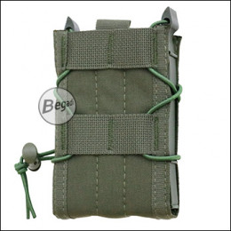 Begadi Basic Magazintasche / Mag Pouch für Sturmgewehre, (M4, AK etc.) aus Kunststoff & Nylon -olive-