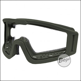 Ersatz Brillenrahmen inkl. Magneten & EVA Schaumstoffpolsterung, für Begadi Schutzbrille CP1 - olive