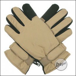 BE-X Mikrofaser Handschuhe, kurze Stulpe, TAN - Gr. XXL