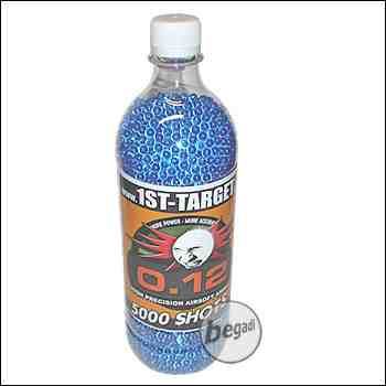 5.000 1ST TARGET DELIGHT Airblister 6mm Airsoft BBs, blau, für Indoor Softair 0,5J und Spring Granaten, 0,12g