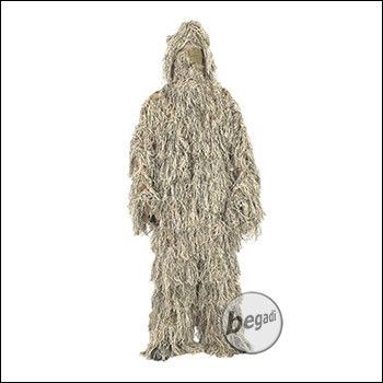 BEGADI Ghillie / Scharfschützenanzug "Faden", 5teilig, braun - Gr. M/L