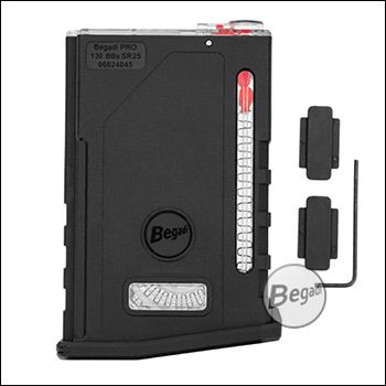 Begadi PRO MOD 25 / AR10 / M110 Midcap Magazin (130 BBs) -schwarz-