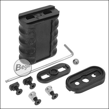 Begadi "Multi Angle" Vertical Front Grip / Frontgriff für M-LOK & Keymod, schwarz - Nylon Fiber Vesion -