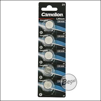 5x Camelion Ultra CR1632 3V Lithium Knopfzelle (1 Blister mit 5 Stück)