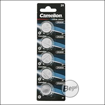 5x Camelion Ultra CR2032 3V Lithium Knopfzelle (1 Blister mit 5 Stück)