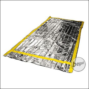 Fibega Survival Not Schlafsack, wasserdicht und isolierend - silber