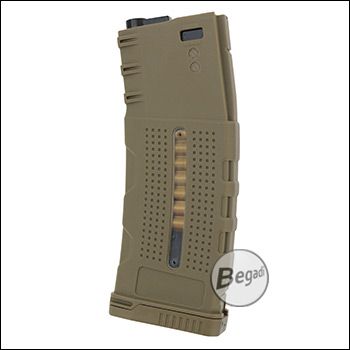 Battleaxe M4 / M16 Polymer MidCap Magazin (150 Bbs) "LCR Style" -TAN / FDE-