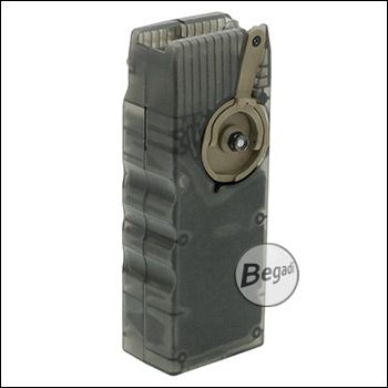 Begadi "Rotary" Speedloader - 1200 BBs für AR15 / M4 Magazine, Generation 2 -smoke-