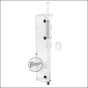 6mmProShop "SMG Magazin Style" Premium Grade Speedloader / Loading Tool für ca. 350 BBs - transparent