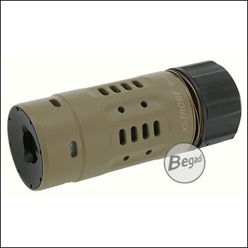 Begadi "XSTROBE" Tracer mit optionalem Flammeneffekt (14mm CCW) -TAN-
