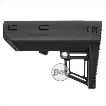 Begadi S1 Enhanced Universal AR / M4 Lightweight Performance Stock, aus verstärktem Nylon Polymer