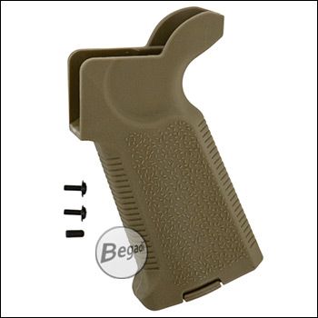 E&C M4 / M16 / SR25 "Safe Grip" Nylon Pistolengriff -TAN-