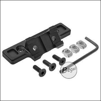 Begadi 45° Offset Montage für B300 & B600 Dummy Light, Keymod & M-LOK Version (kurz)