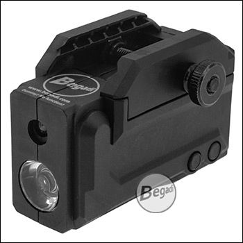 Dummy Pistolen Laser (Laser – Licht Attrappe) "Arrowbox-PL", aus ABS, Eco Version