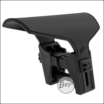 Verstellbare Wangenauflage für Begadi Universal M4 Schaft "Berserk", aus nylonverstärktem Polymer - schwarz