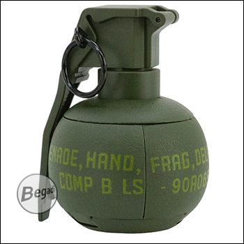Begadi ECO Granaten Attrappe / Dummy, mit Funktion - "M67 Baseball"