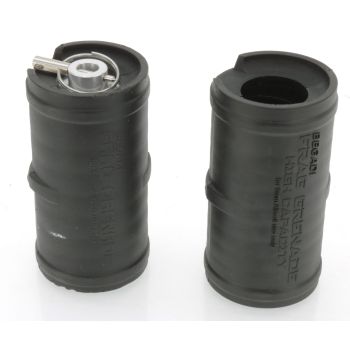 Begadi Frag Grenade Set, gasbetrieben, Bundle mit überarbeitetem Boden -schwarz, mit schwarzer Zusatzhülle- (frei ab 18 J.)