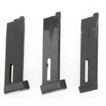 3x Magazin für KJW M9 Serie, 25 BBs - CO2 Version (für Bastler)