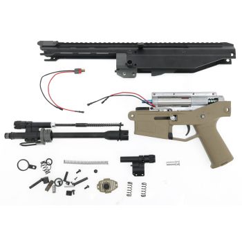 A&K MSK CQB Upgrade S-AEG, V1.2, mit FSWS, Begadi CORE EFCS / Mosfet, Mamba Motor & Rotary PRO HopUp -bicolor- Teilespender / für Bastler (frei ab 18 J.)