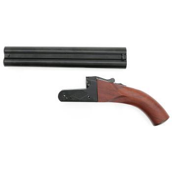 Haw San FS-0521 Double Barrel Vollmetall Gas Shotgun, Echtholz-Version - Teilesatz für Bastler (frei ab 18 J.)