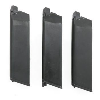 3x Magazin für WE G - Force 17 / 19 / 34 Serie, 25 BBs -CO2 Version- für Bastler