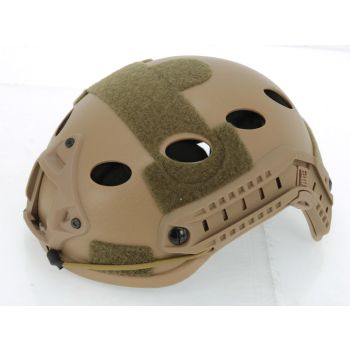 Airsoft Helm FAST PJ Style, mit Rails und NVG Mount, TAN