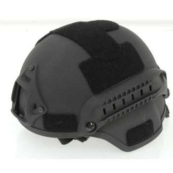 Airsoft Helm MICH 2000 Style, mit Rails und NVG Mount, -schwarz-