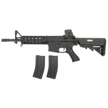 BEGADI ECO "Mark 1" M4 - GEN.5- (EFCS, Mosfet, short stroked, PRO HopUp) AEG mit Metallgearbox & Burst Modus -schwarz- < 0,5 J.