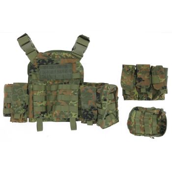 Begadi Value Plattenträger "Version 2" flecktarn - Größe M