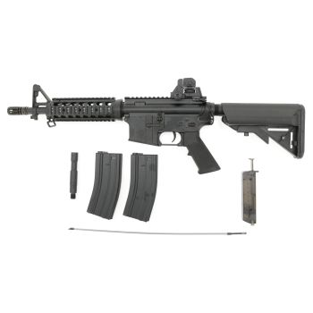 Begadi M4 CQB - Metallbody - GEN.5- (EFCS, Mosfet, short stroked, PRO HopUp) AEG mit Metallgearbox & Burst Modus -schwarz- < 0,5 J.