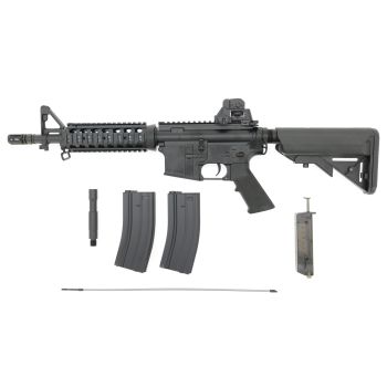 Begadi M4 CQB - Metallbody - GEN.5- (EFCS, Mosfet, short stroked, PRO HopUp) AEG mit Metallgearbox & Burst Modus -schwarz- < 0,5 J.